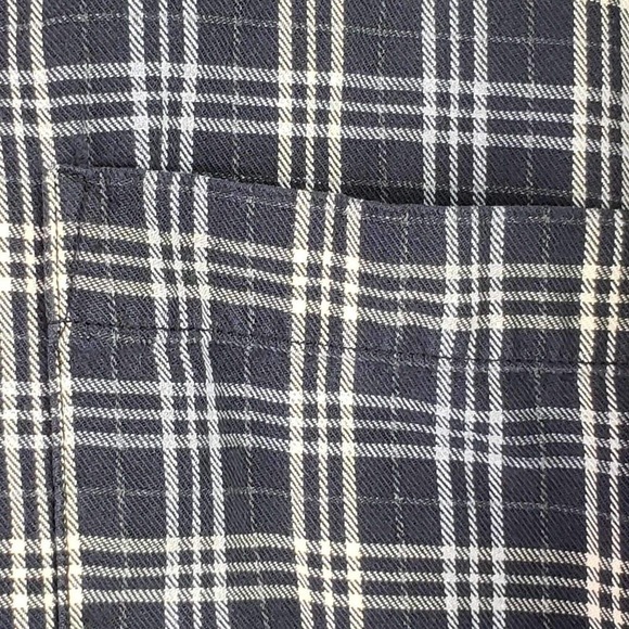 LL Bean Mens Button Down Flannel Shirt Blue Plaid Medium Long Sleeve Lodge - Picture 9 of 11